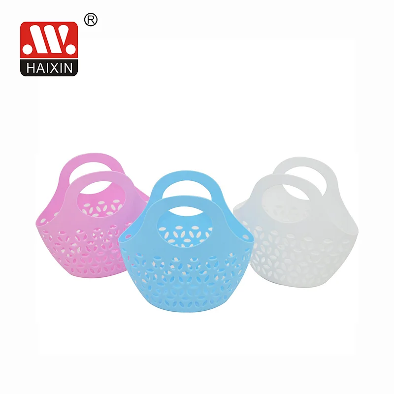 Plastic Baskets With Holes Assorted Multicolor Basket With Handles Basket Organizer
