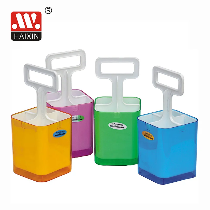 kitchen accessories plastic   double lattice rackcutlery  holder dish rack plastic tool  handle basket