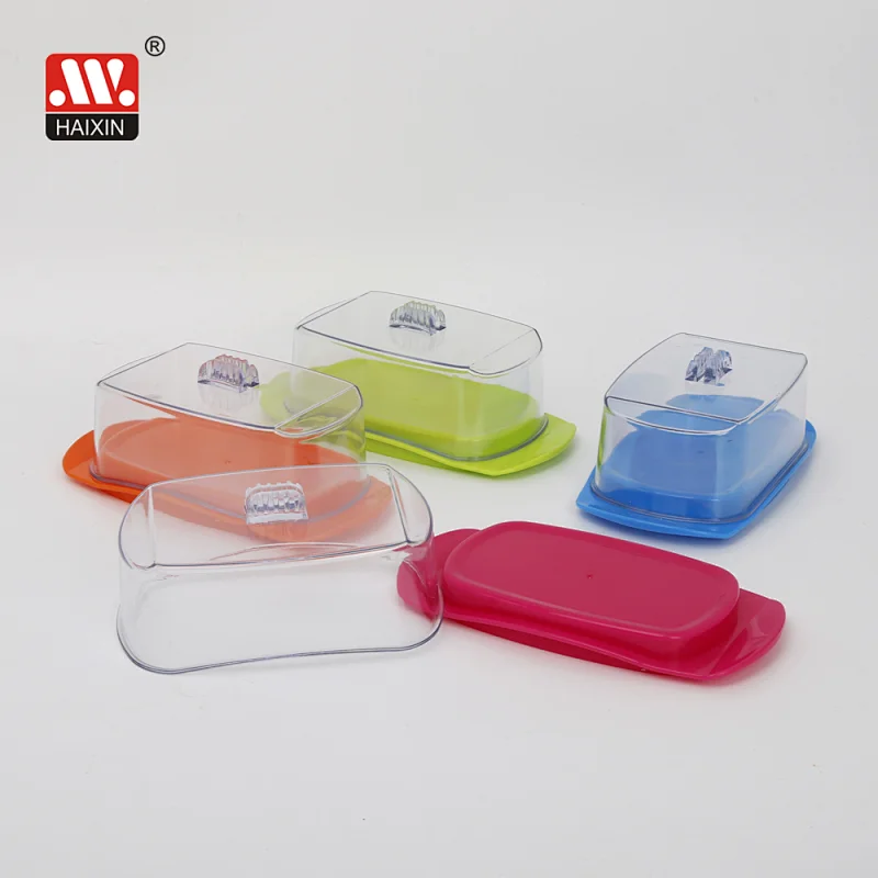 Plastic Clear Butter Container Rectangular Cheese Box