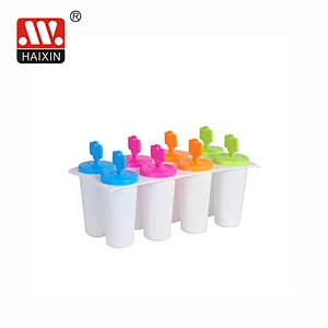 Key Shape Ice-Lolly Maker 8 Pcs Plastic Ice Cream Mould Reusable Ice Lolly Molds