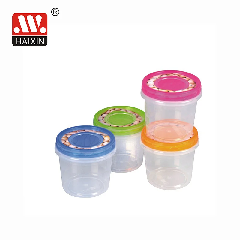 Food Grade Clear Storage Plastic Microwavable Canister Series