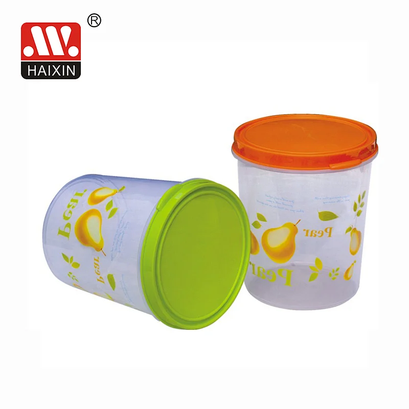 Plastic Cereal Storage Box with Color Lid Series