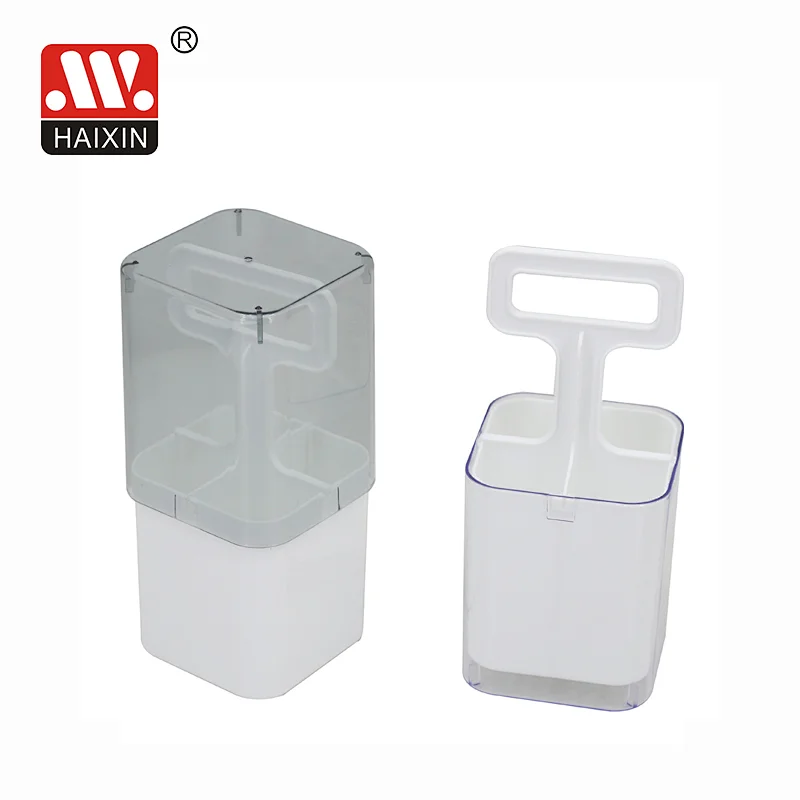 kitchen accessories plastic   double lattice rackcutlery  holder dish rack plastic tool  handle basket