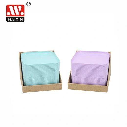 plastic square dinner plates