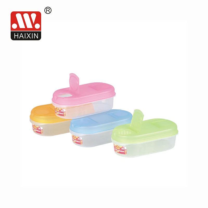 Labeling Tall Oval Food Storage Container with Easy Pouring Lid Series