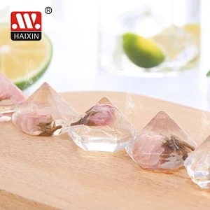 Diamond Shaped Ice Cube Tray With Lid Silicon Ice Cube Maker  Juice Cube Tray Storage