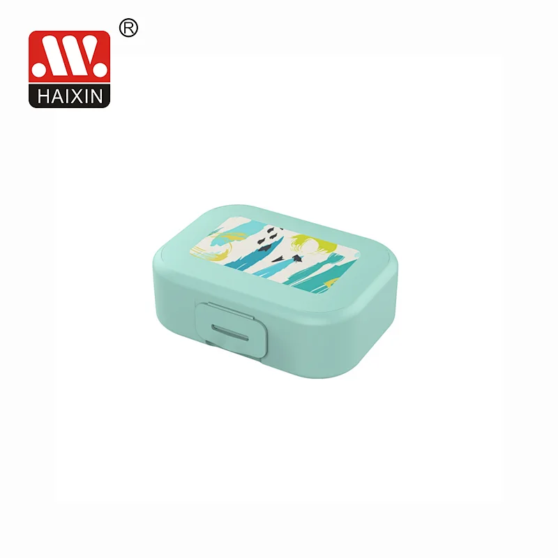 Plastic Bread box with click button and printing
