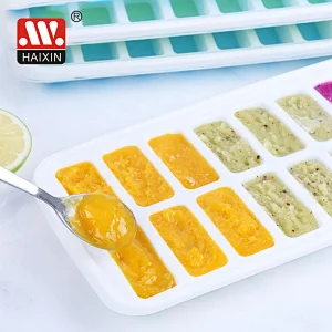 Flexible Silicone Ice Cube Tray Easy Release Ice Trays With Lid Make 18 Ice Cube Mold