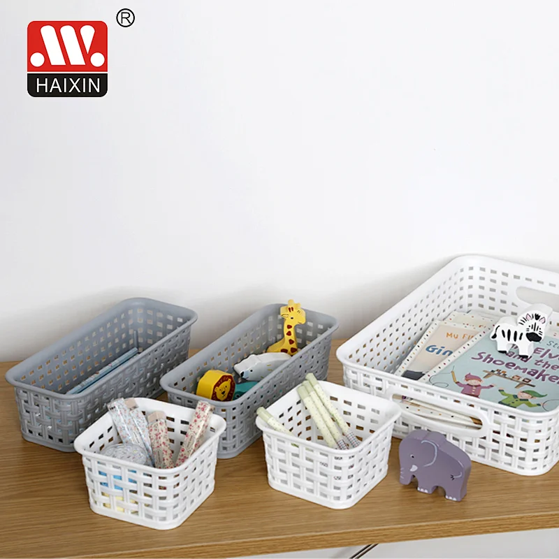 Rectangular Woven Storage Basket Bin Organizer Series
