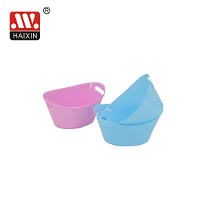 Oval Storage Tub With Handle Plastic Organization Bins Assorted Colored Storage 0.49L