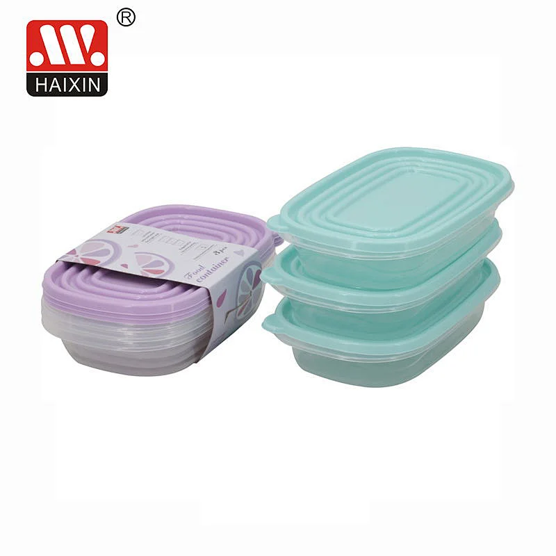 950ml Microwavable Translucent Plastic Deli Container and Lid Combo Pack