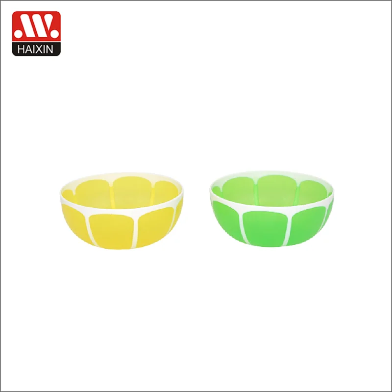 double color salad bowl Lemon bowl 0.65L fruit bowls plastic salad bowl kitchen bowls
