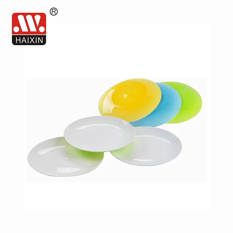 plastic double color plate food plate  fruit plate double color food plate