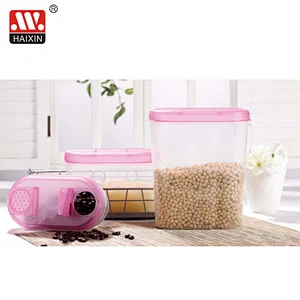 Labeling Tall Oval Food Storage Container with Easy Pouring Lid Series