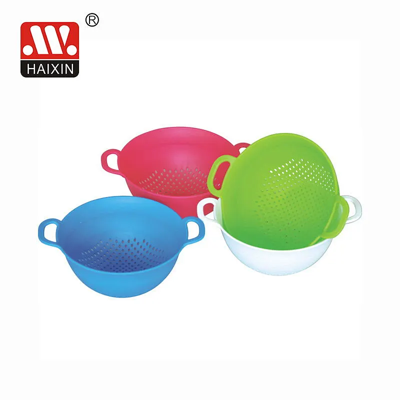Round colander with two handles