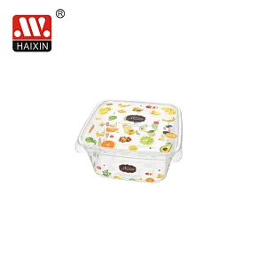 Plastic Microwave In-Mold Labeling Cereal Storage Container with Lid