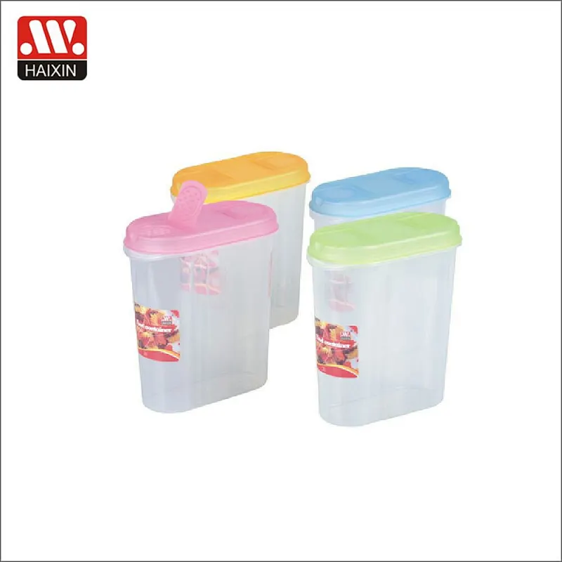 Labeling Tall Oval Food Storage Container with Easy Pouring Lid Series