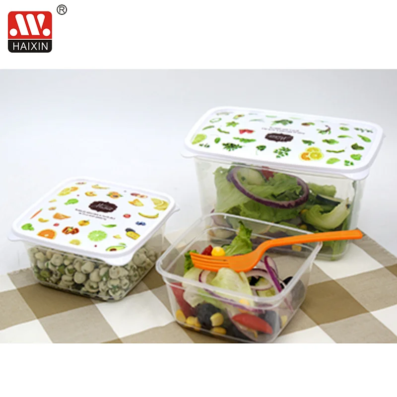 Square IML Meal Prep Storage Container with Leak Proof Lid