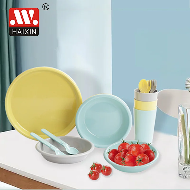 15 pcs children cutlery set kids tableware plate bowel glass spoon each 3 pcs