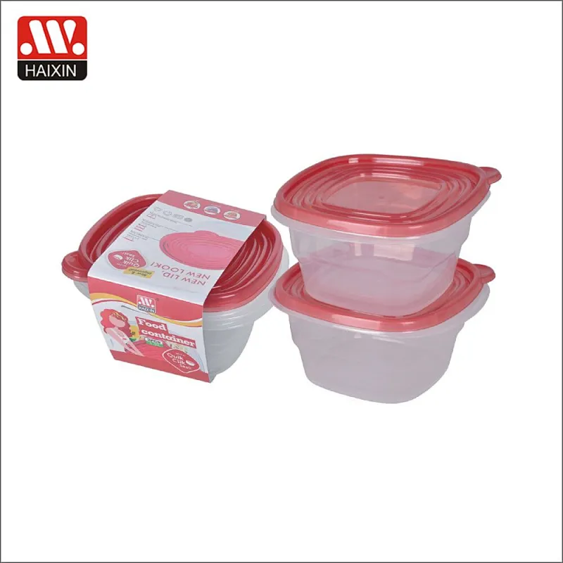 Set 15 Plastic Storage Food Containers with Racer Red Lid