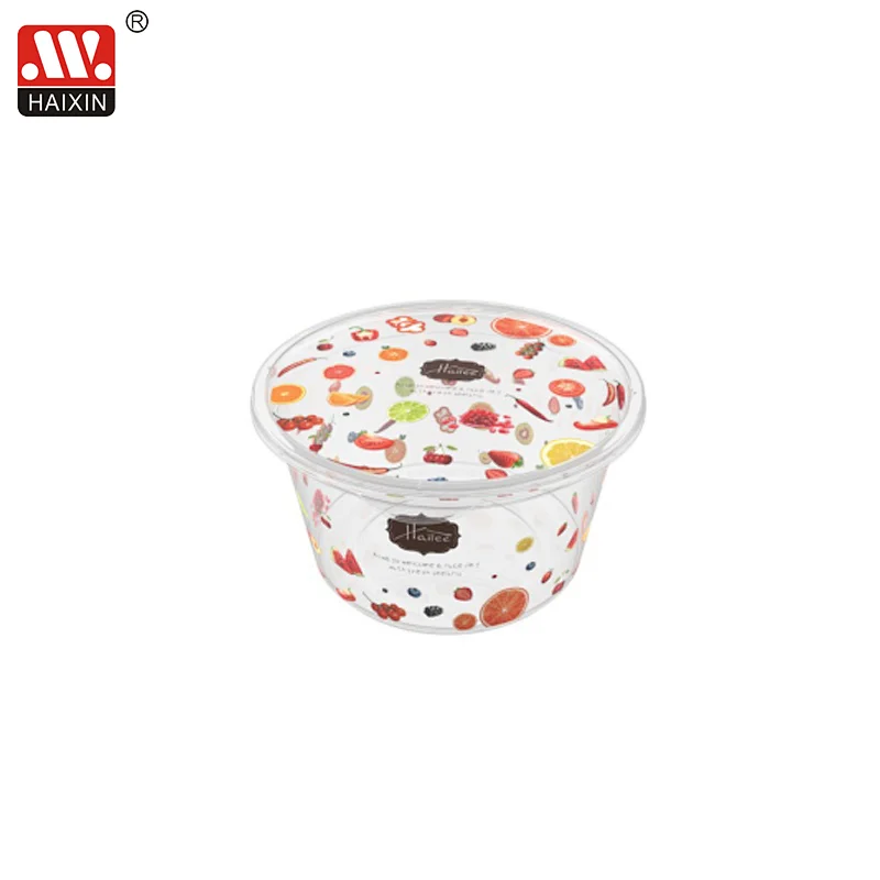In Mold Labeling Storage Container with Durable Lid for Food Organizing