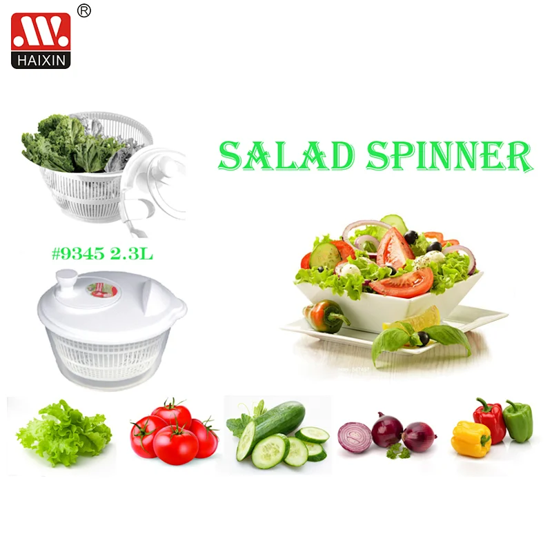 Multifunctional plastic fruit and vegetable spinner 2.3L