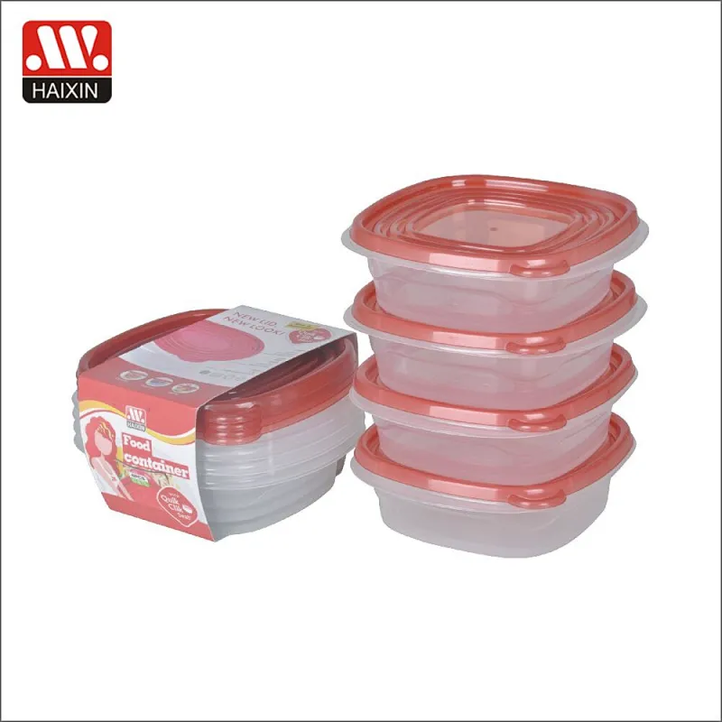 Set 15 Plastic Storage Food Containers with Racer Red Lid