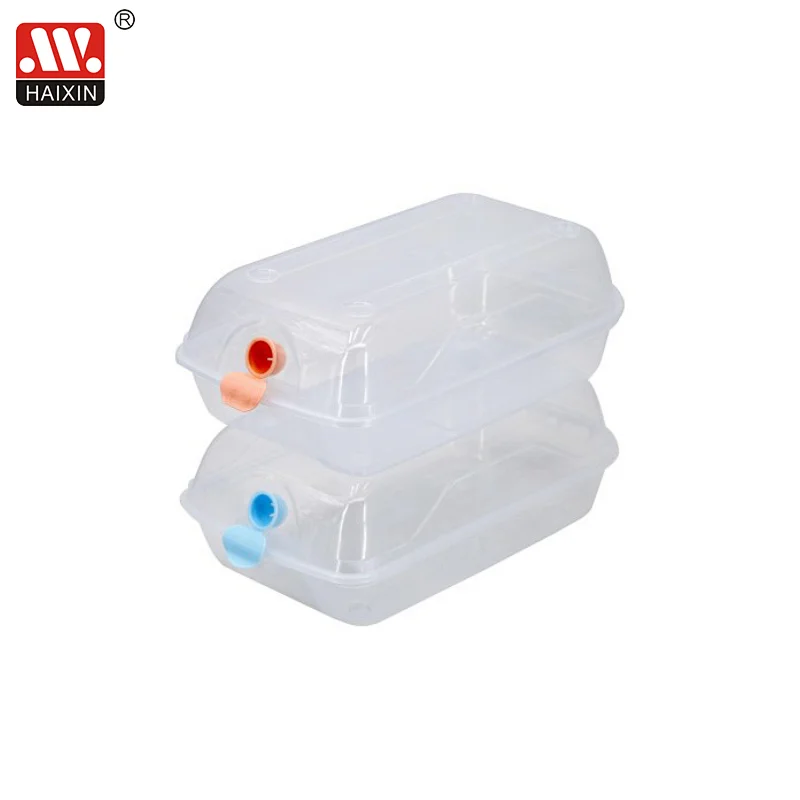 Transparent Shoe Plastic Storage Artifact Clamshell Drawer Type Box for male