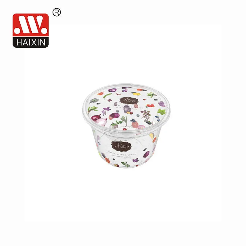 In Mold Labeling Storage Container with Durable Lid for Food Organizing