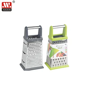 4-Sided Stainless Steel grater with Cheese Slicer for Parmesan Cheese, Vegetables