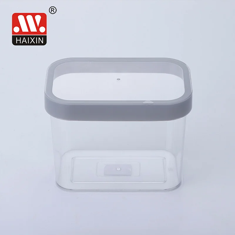 1L Durable Rectangular Food Grade Air Tight Canister