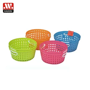 2pcs round basket with two handles