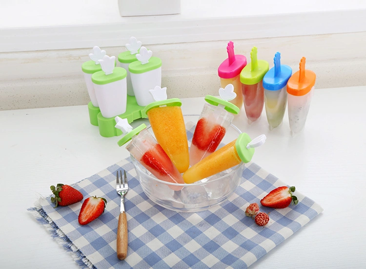 Homemade Popsicle Molds Shapes ice lolly maker plastic Frozen Ice Popsicle Maker