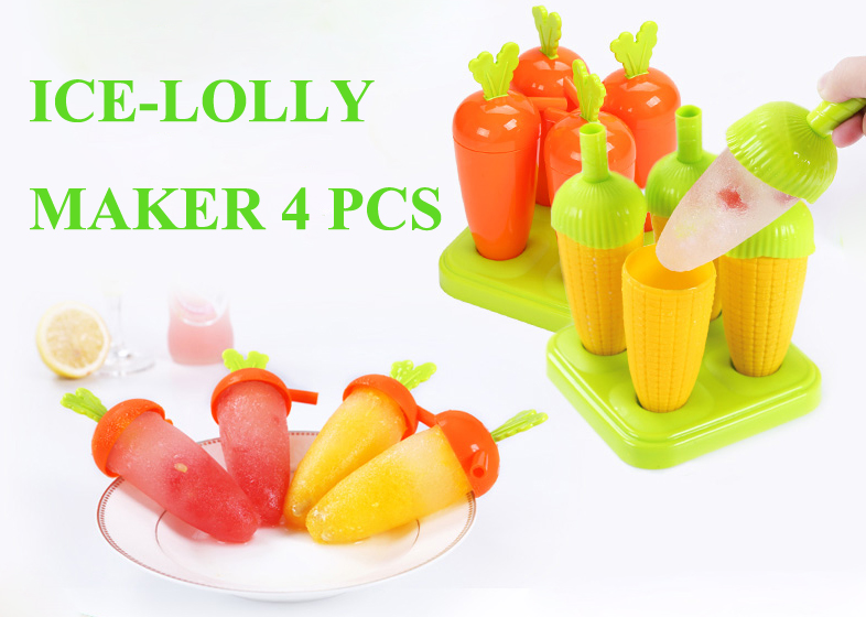 Homemade Popsicle Molds Shapes ice lolly maker plastic Frozen Ice Popsicle Maker