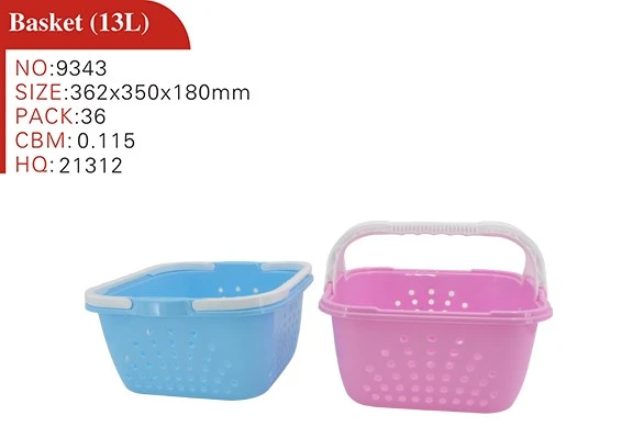 Wholesale Baskets with Handles fruit basket plastic hanging basket wholesale for Storage Shopping
