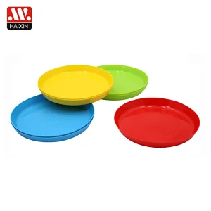 kids tableware PP round plastic food children plate