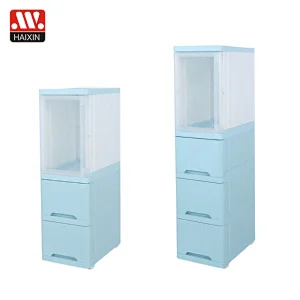 Household Plastic Storage Cabinet with Drawers and Container