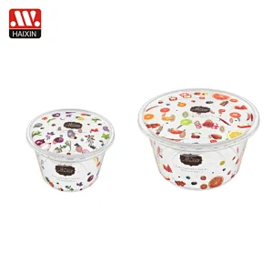 In Mold Labeling Storage Container with Durable Lid for Food Organizing