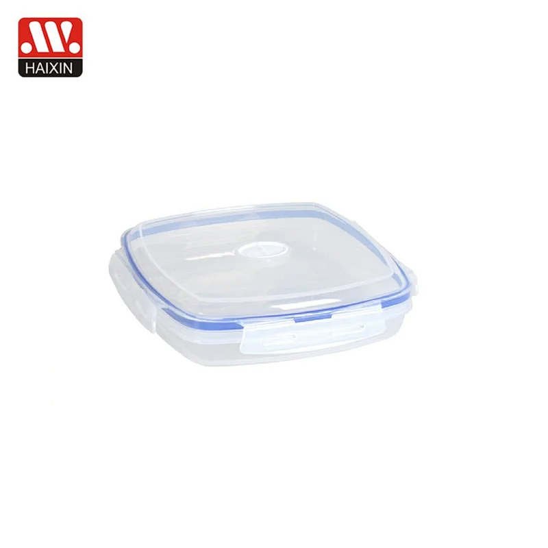 0.91L square snaplock airtight food container with venting hole