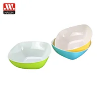 square salad bow 0.68L  plastic salad bowl kitchen bowl food  bowl  fruit bowl