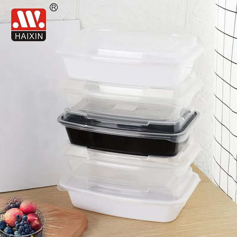 700ml BPA Free Food Grade Rectangular Reusable Storage Lunch Boxes