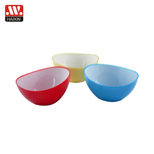 round salad bowl 0.4L ps double color bowl kitchen bowl plastic  bowl  fruit bowl