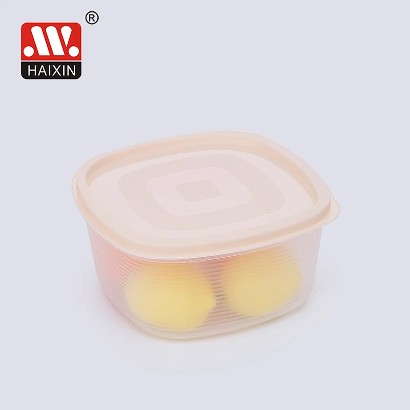 Pack of 7 Multi-Size Square Plastic Food Containers with Colorful Lids