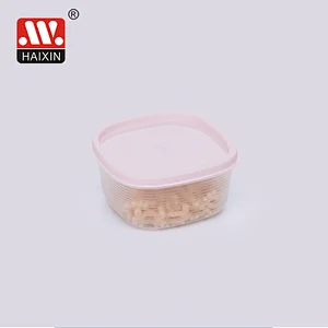 Pack of 7 Multi-Size Square Plastic Food Containers with Colorful Lids