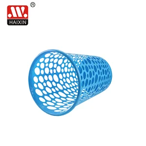 Plastic Large Laundry Basket Without Lid Oval Shape Dirty Clothes Storage Basket 51L
