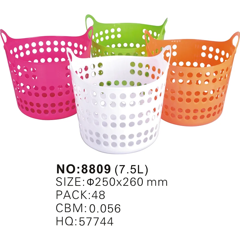 Round Laundry Basket Plastic Laundry Basket With Round Holes Laundry Basket 7.5L
