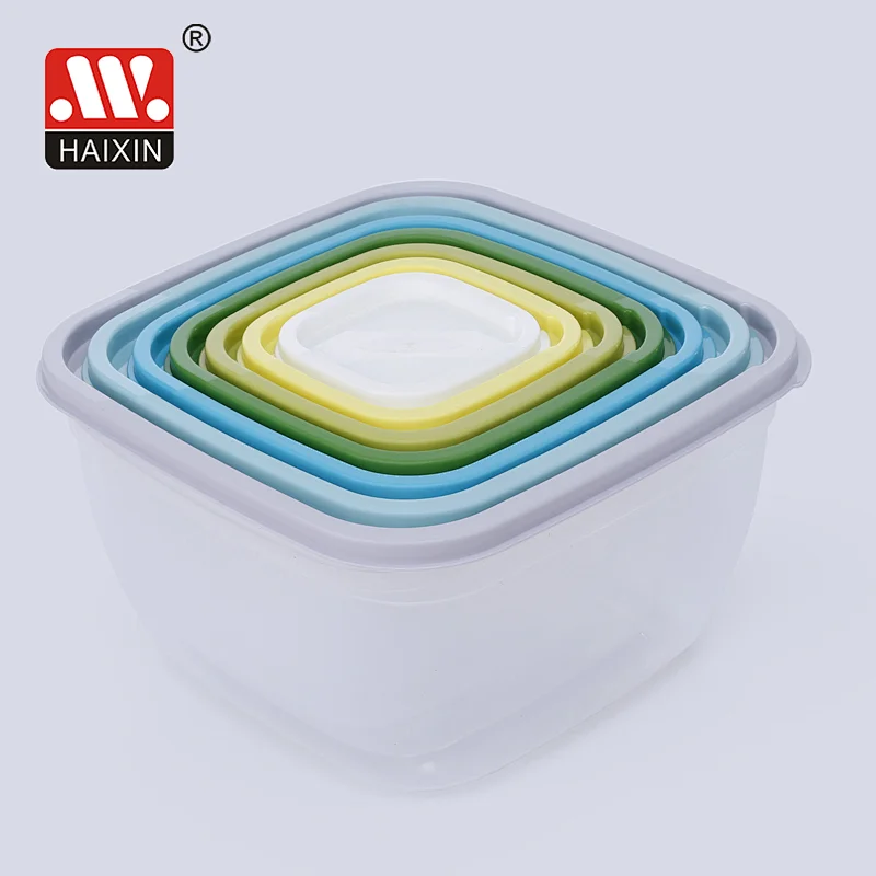 7Pcs Freezer Plastic Bento Box for Kitchen Food Storage Set