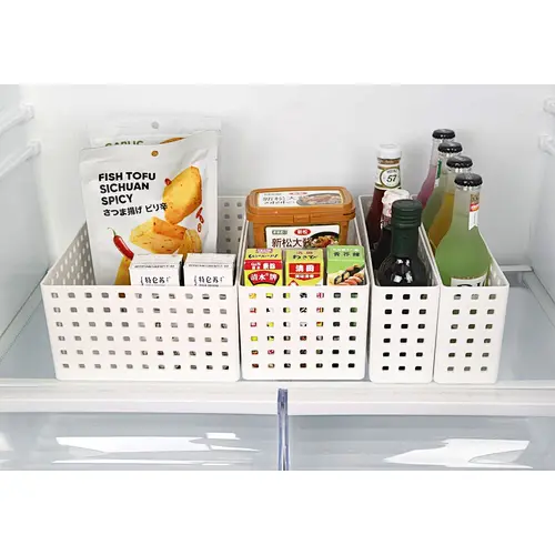 Home Stackable Plastic Storage Baskets and Organizers 11" Long