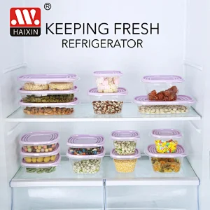 950ml Microwavable Translucent Plastic Deli Container and Lid Combo Pack