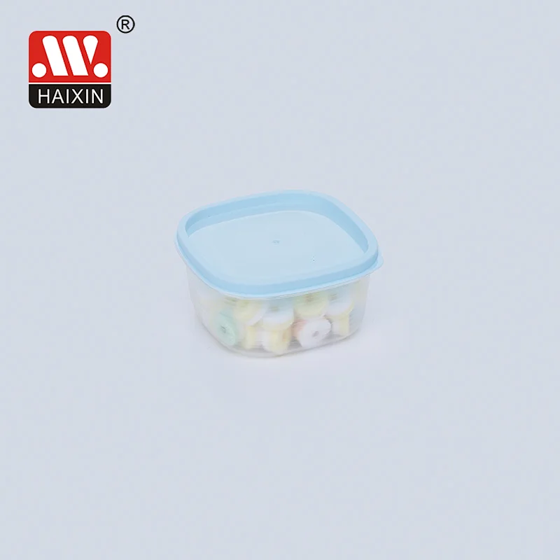 Set of 5 Square Plastic Food Storage Cake Box